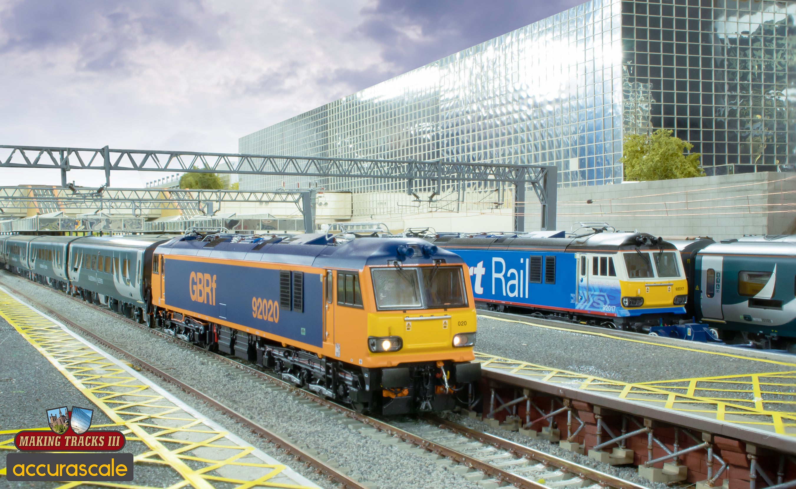 accurascale Class 92 Pete Watermans Making tracks III OO gauge layout