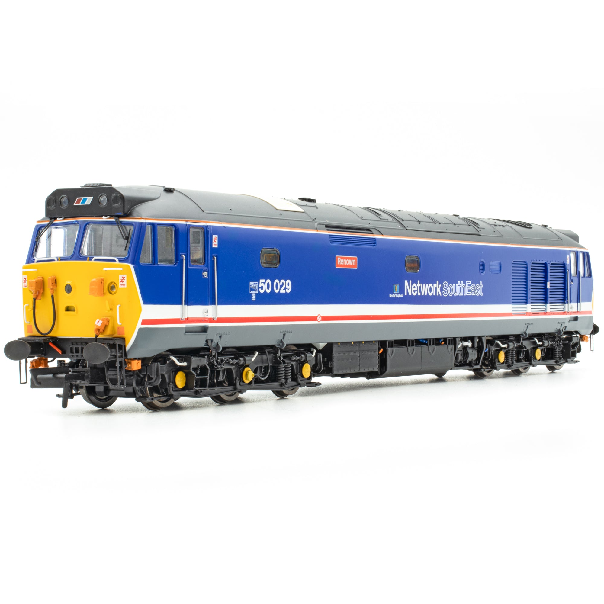 BR Class 50 - Revised NSE (dark blue w/WofE branding) - 50029 'Renown' - DCC Sound