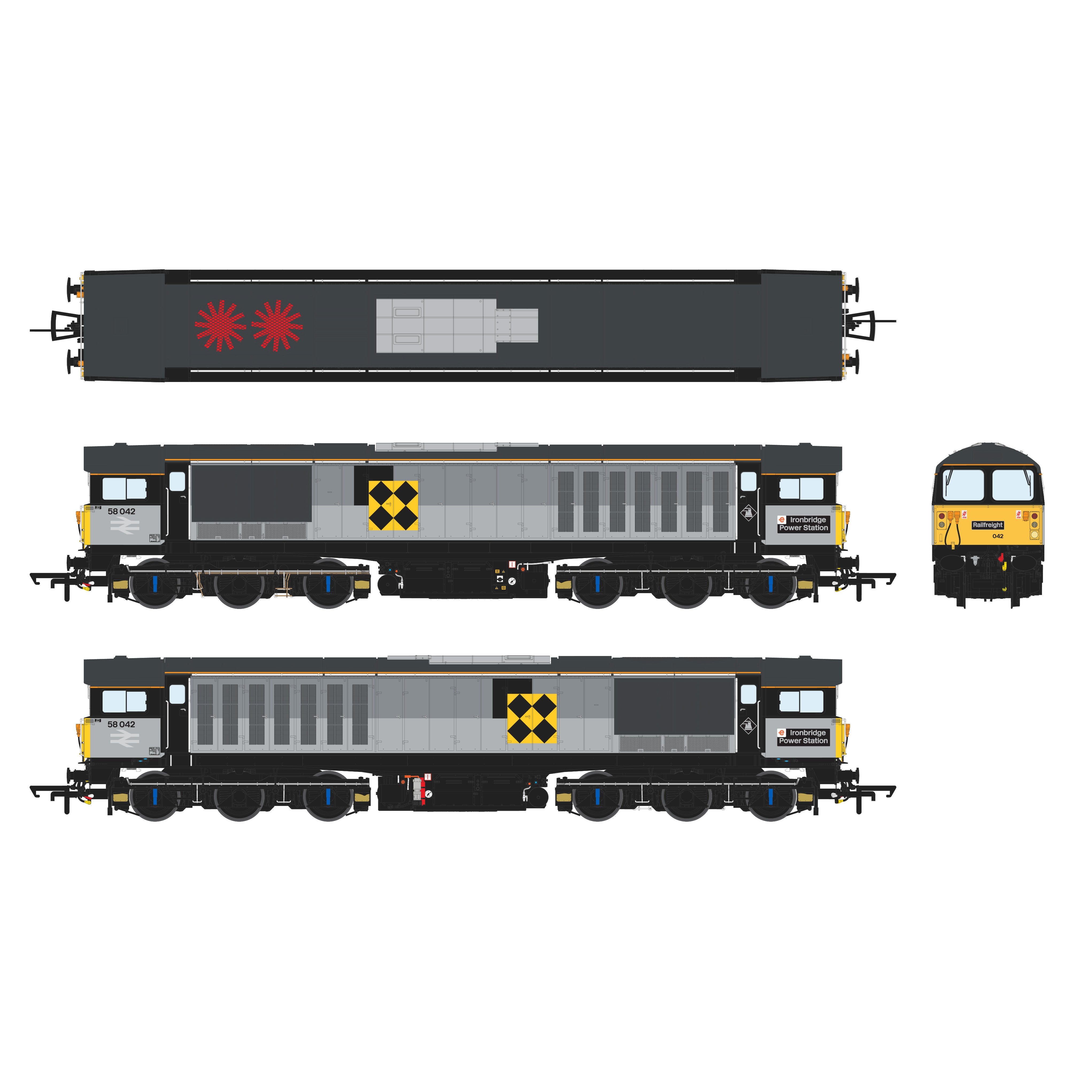 Class 58 - Trainload Coal - 58042
