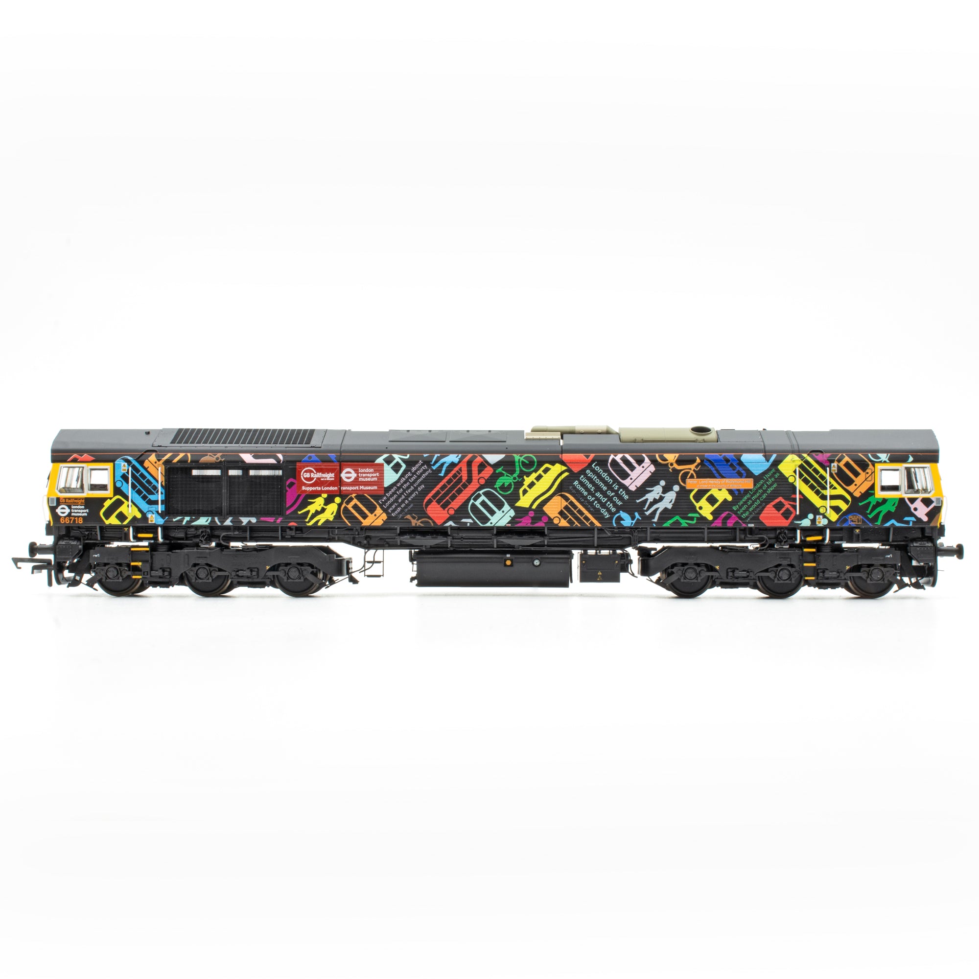 Class 66 - GBRF/LTM Black - 66718 - DCC Sound Fitted