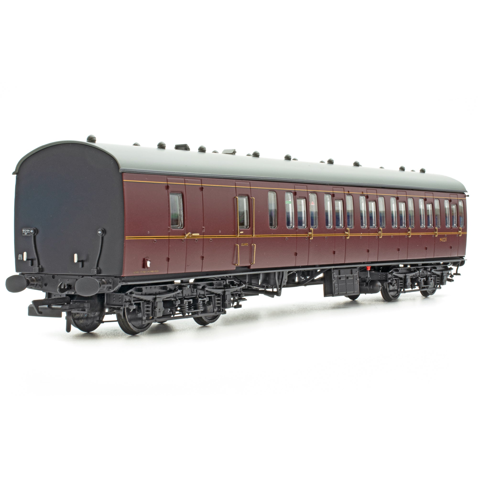 BR Mk1 57' Non-Gangway Coach - BS - Lined Maroon  (Low position) M43235