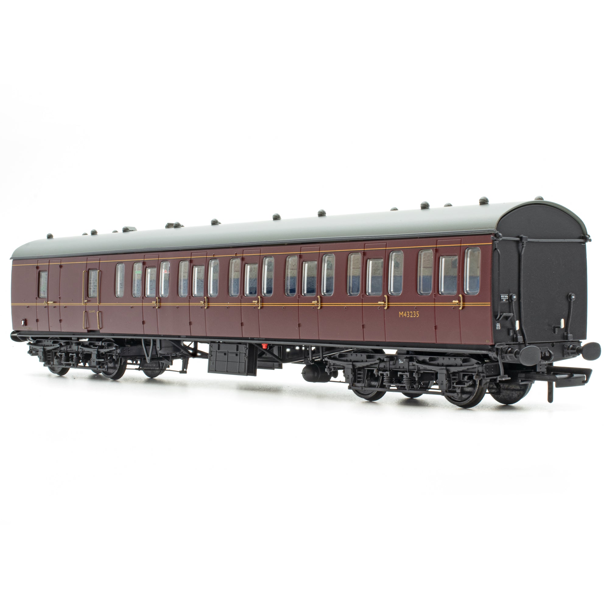 BR Mk1 57' Non-Gangway Coach - BS - Lined Maroon  (Low position) M43235