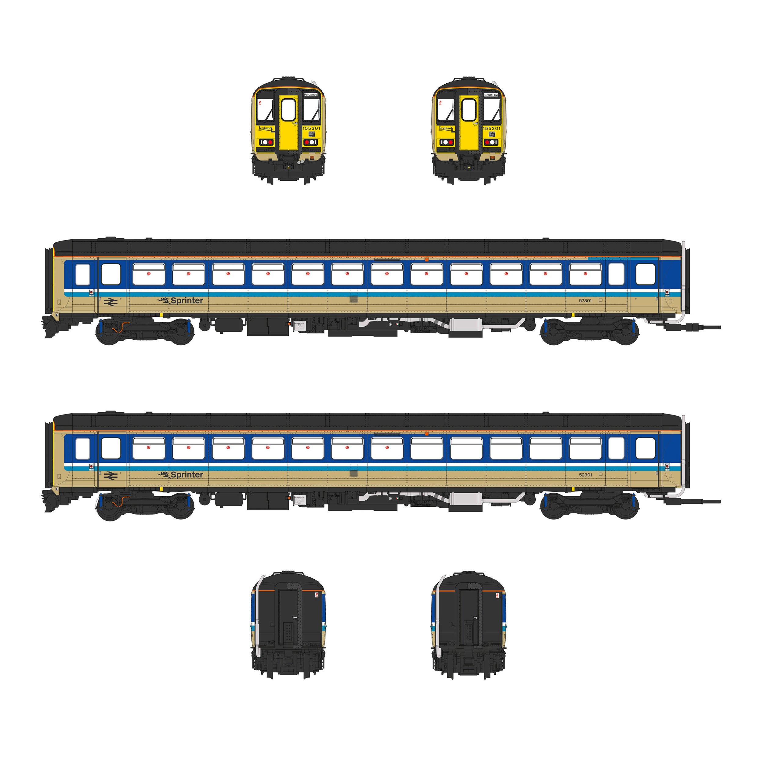 Class 155 - Provincial - 155301 - OO Scale - DCC Sound Fitted
