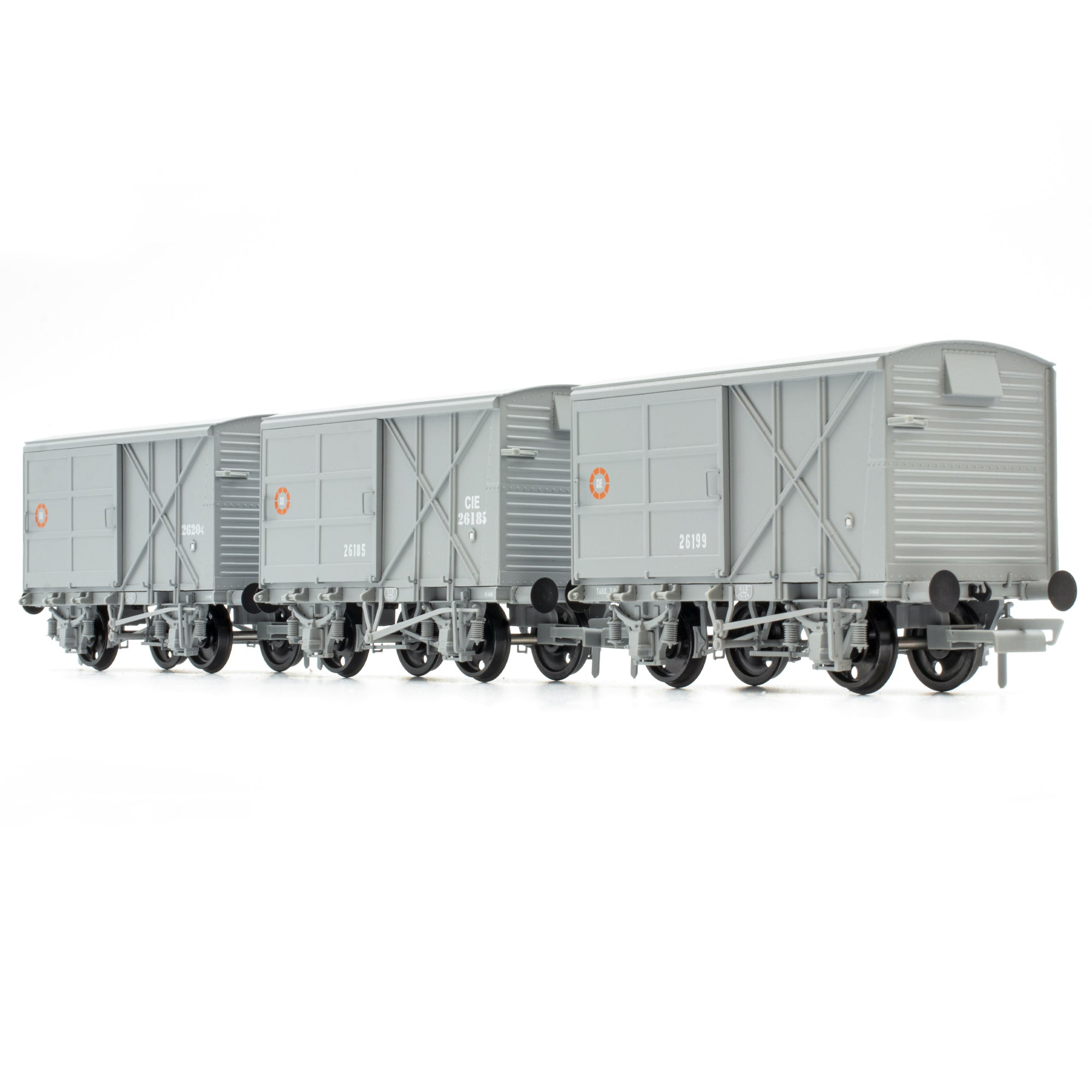 CIE Bulleid Pallet Van - Grey (CIE roundel era) - Pack 3