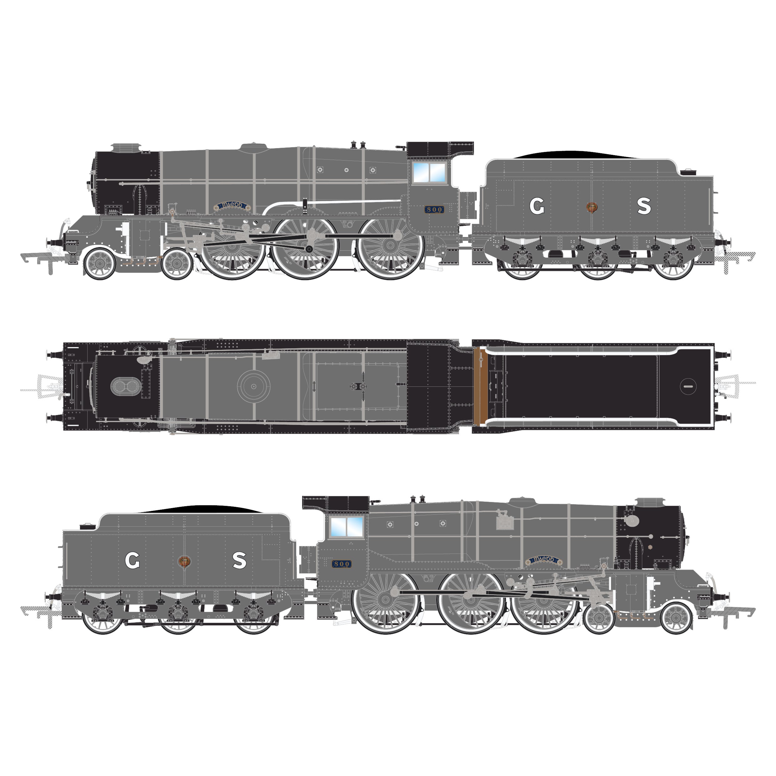 GSR800 - 800 Maedb - GSR Grey - DCC Sound