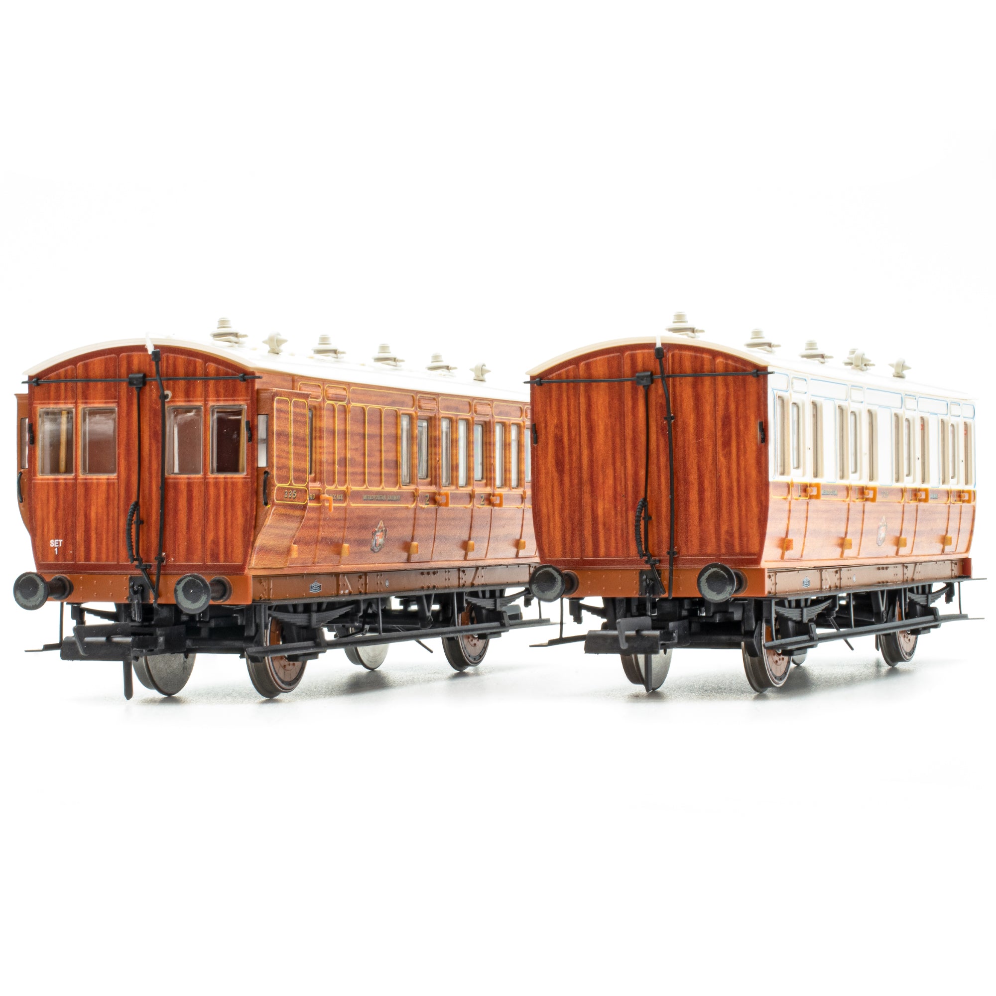 Genesis 4w - Metropolitan Railway Varnished Teak - Twin Pack D