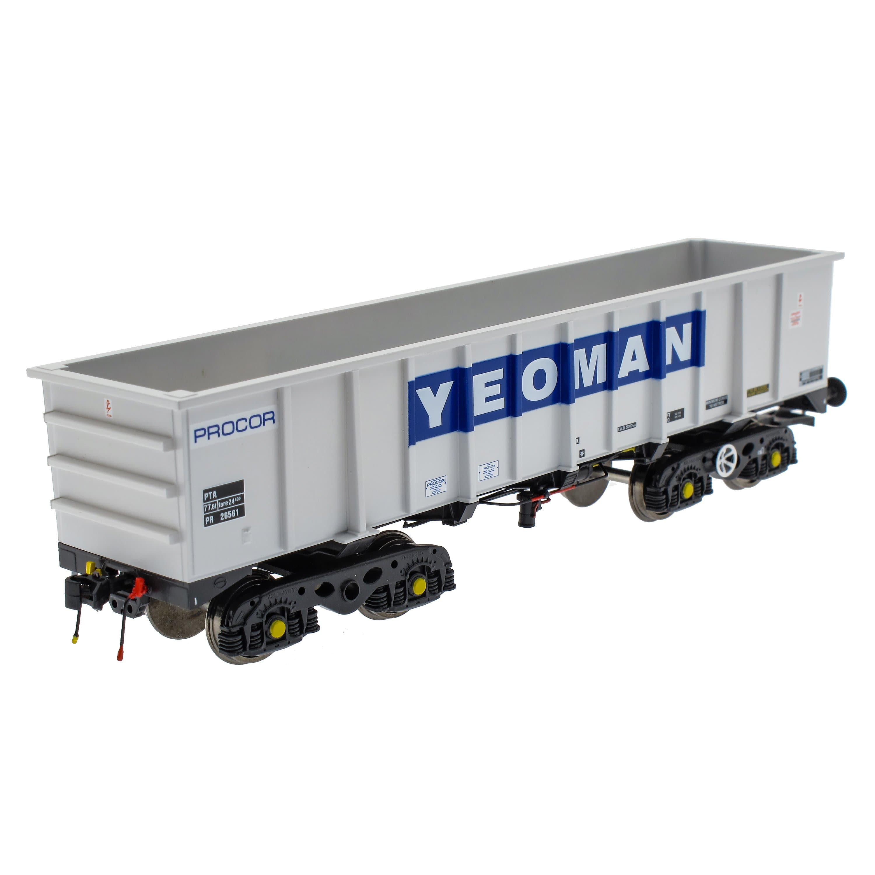 PTA/JTA+JUA Bogie Tippler Pack - Yeoman [Procor] Grey / Ivory - Outer Pack